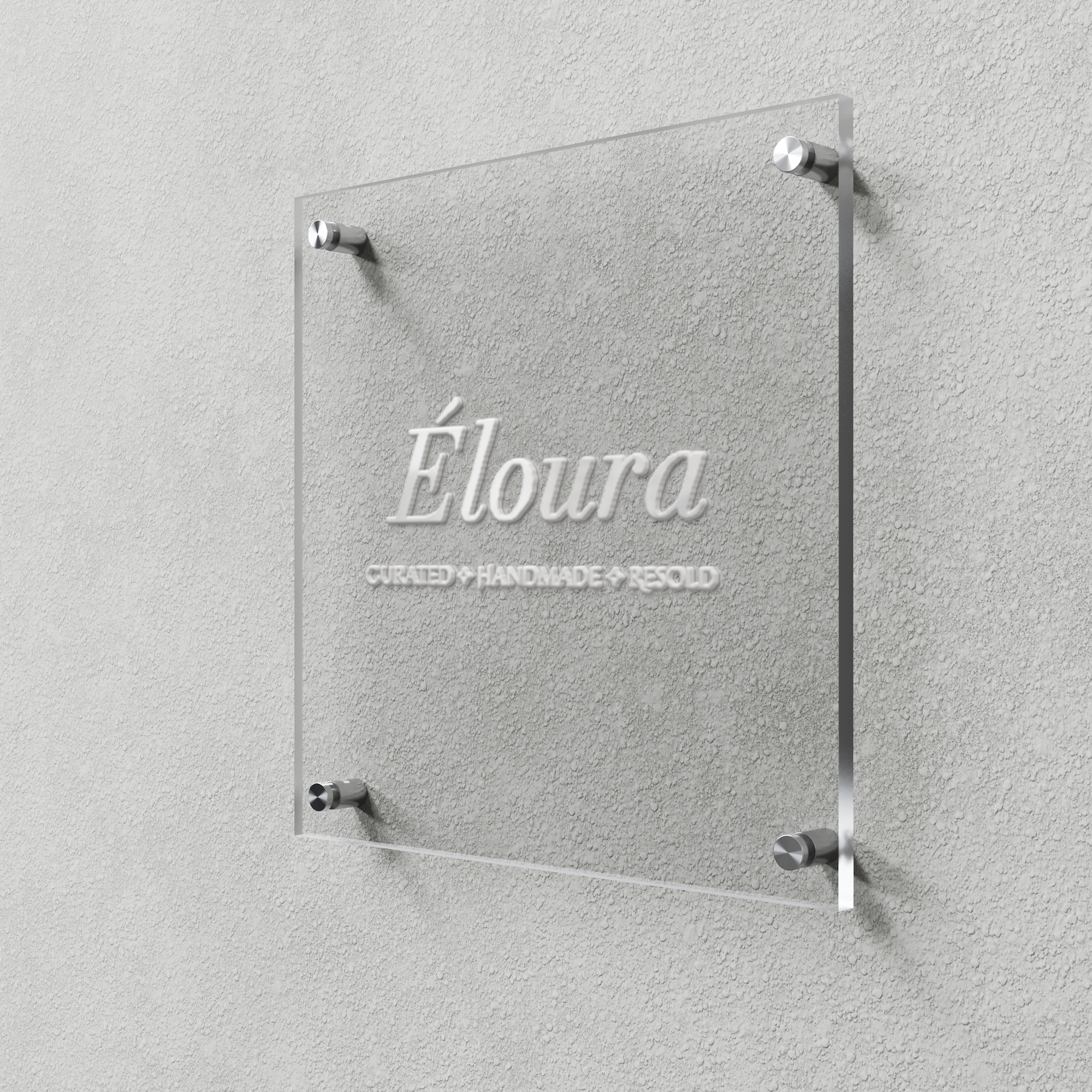 Custom engraved clear acrylic signs ready for printing - Premium acrylic with laser engraving for elegant displays | Alison's Printshop in Mahwah, NJ.