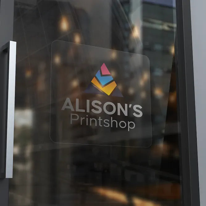 Custom inside window signs ready for printing - Interior window displays for retail stores and businesses | Alison's Printshop