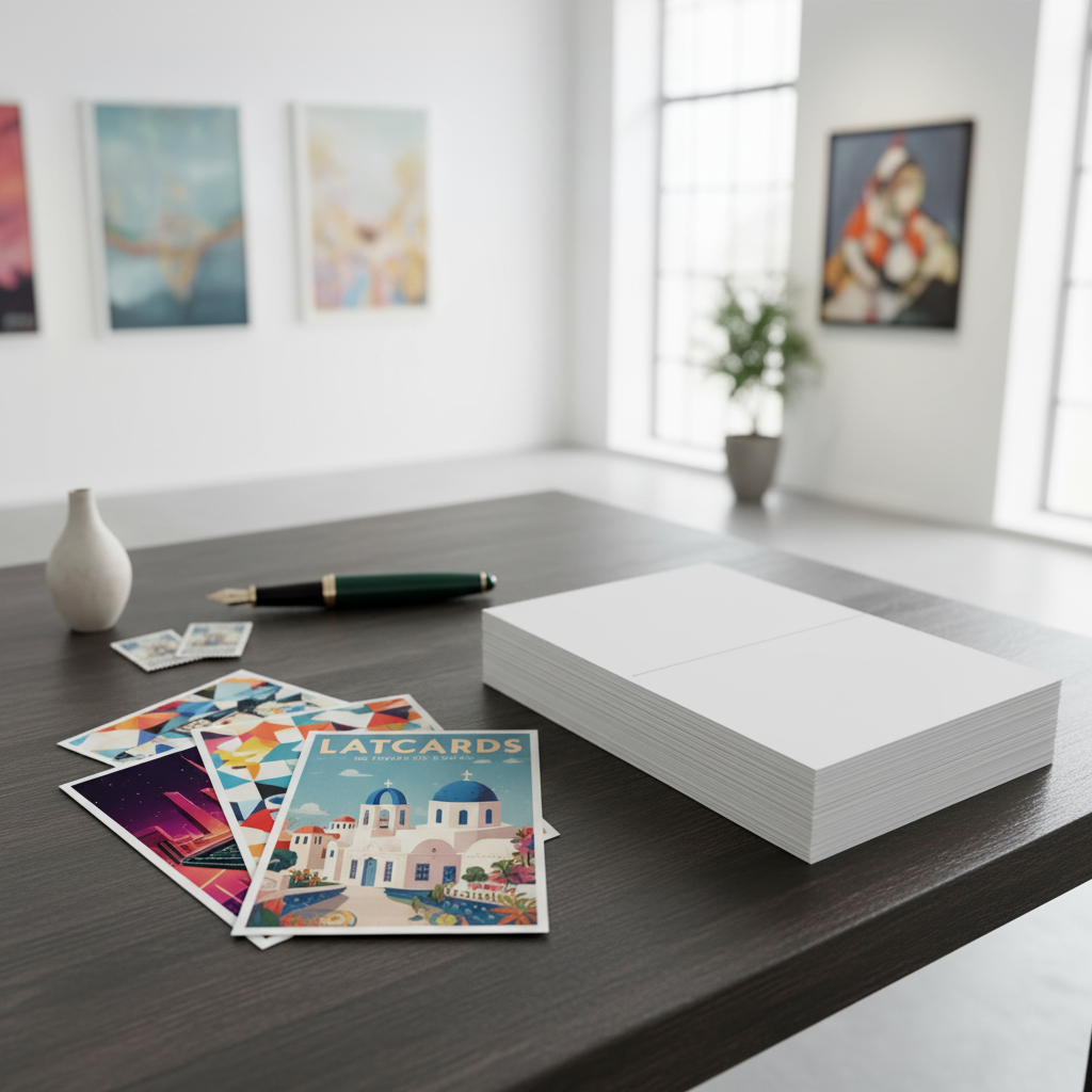 Custom large postcards 5" x 7" ready for printing - Premium postcard size for direct mail campaigns and promotions | Alison's Printshop in Mahwah, NJ.