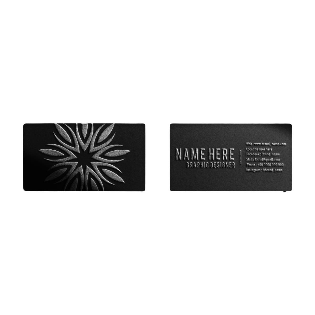 Embossed Gloss Business Cards