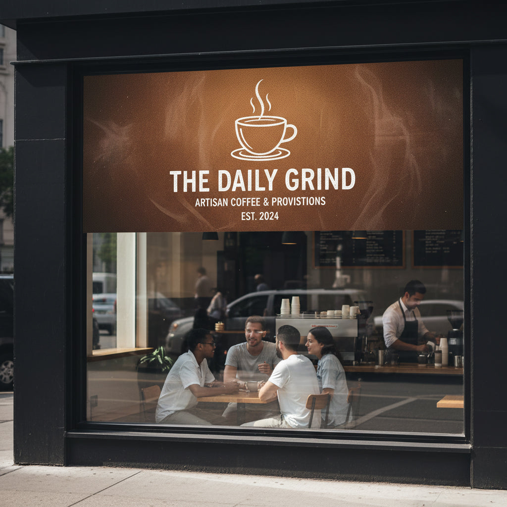 Perforated Window Signs – One-Way Vision Window Graphics for Businesses