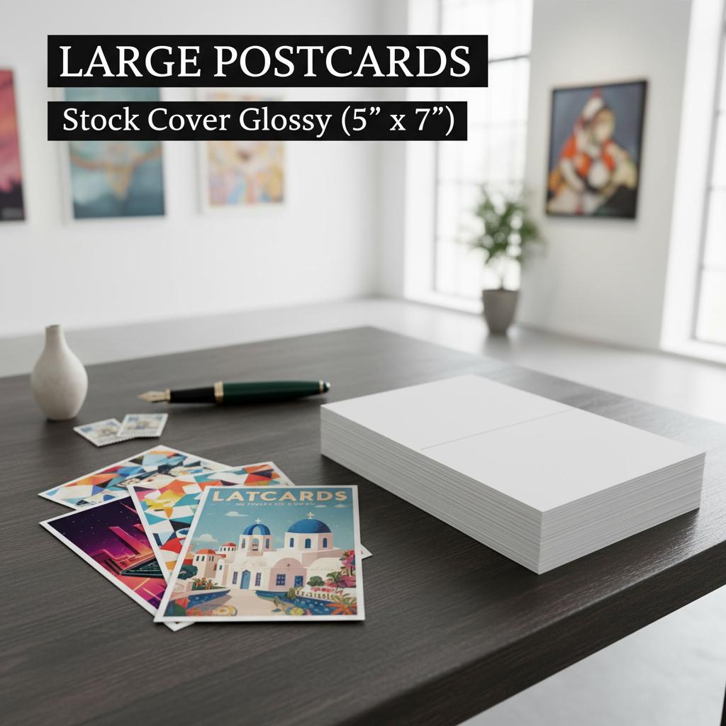Large Postcards - Stock Cover Glossy (5" x 7")