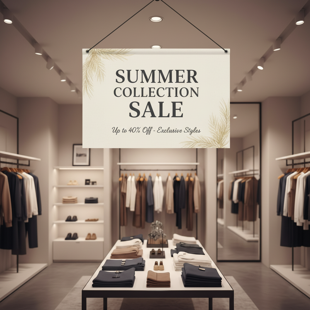 Retail Store Canvas Banner