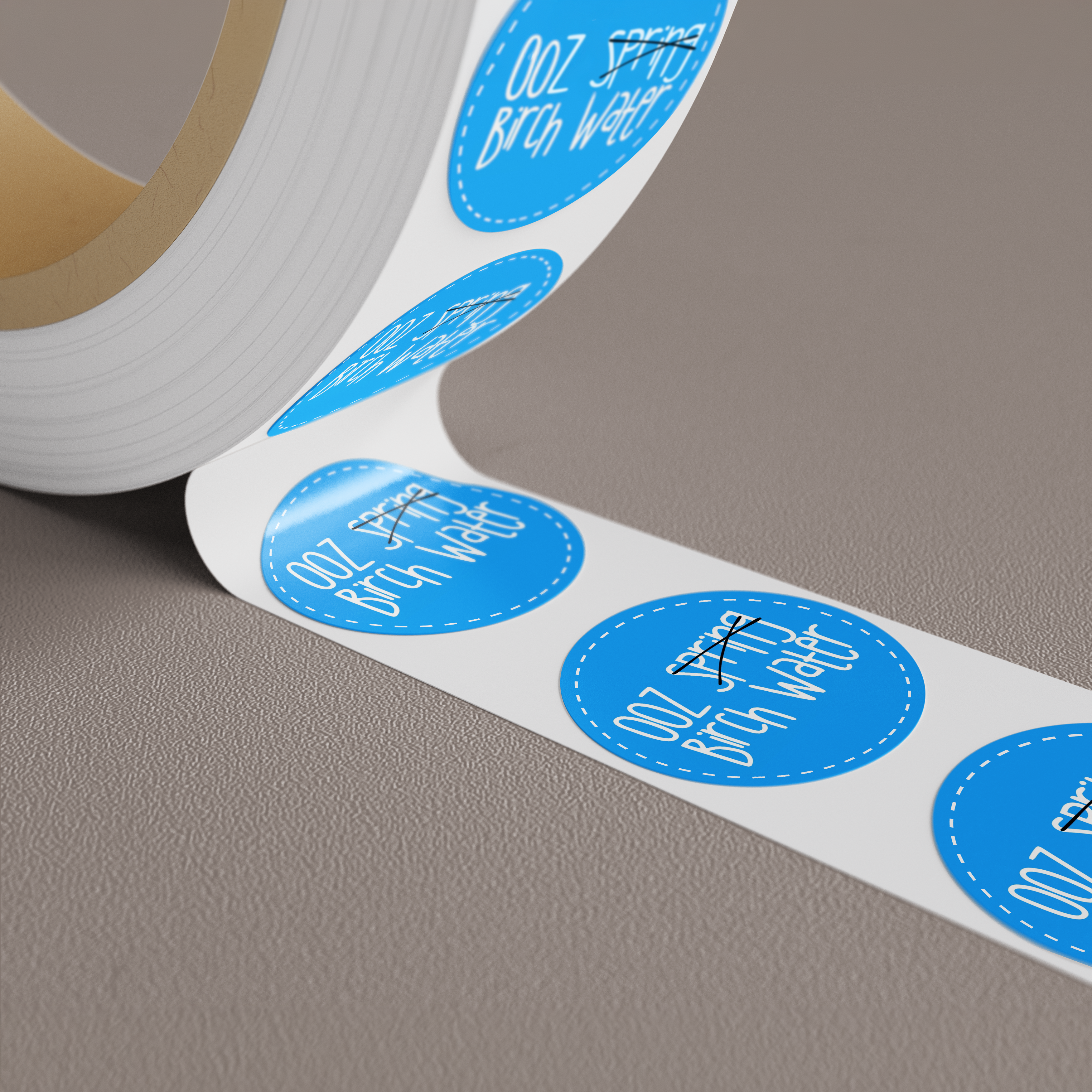 Custom roll stickers ready for printing - Continuous roll stickers for labeling, packaging, and branding | Alison's Printshop in Mahwah, NJ.