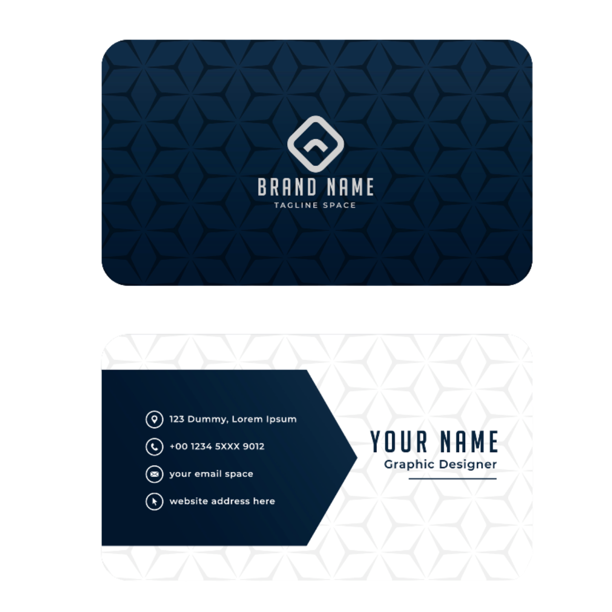 Rounded Corner Standard Business Card