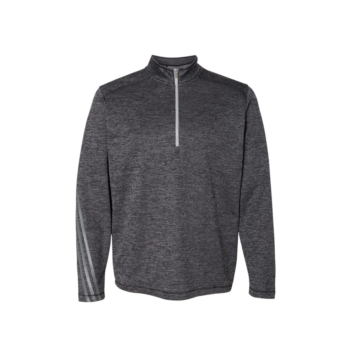 Adidas - Brushed Terry Heathered Quarter-Zip Pullover - A284