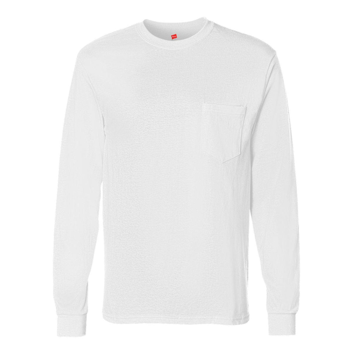 Hanes - Authentic Long Sleeve Pocket T-Shirt - 5596